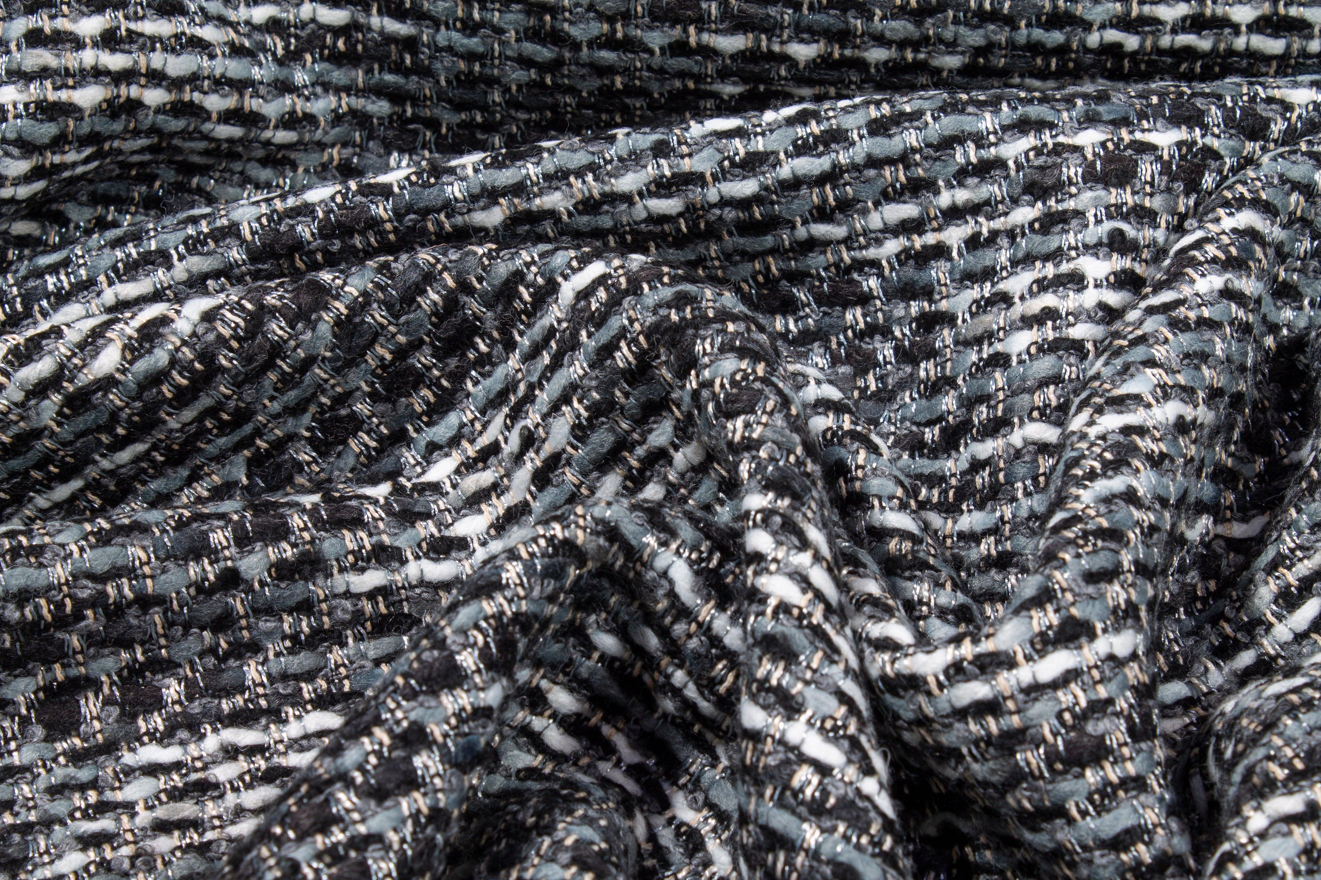 Cool Gray Italian Wool Tweed - Prime Fabrics