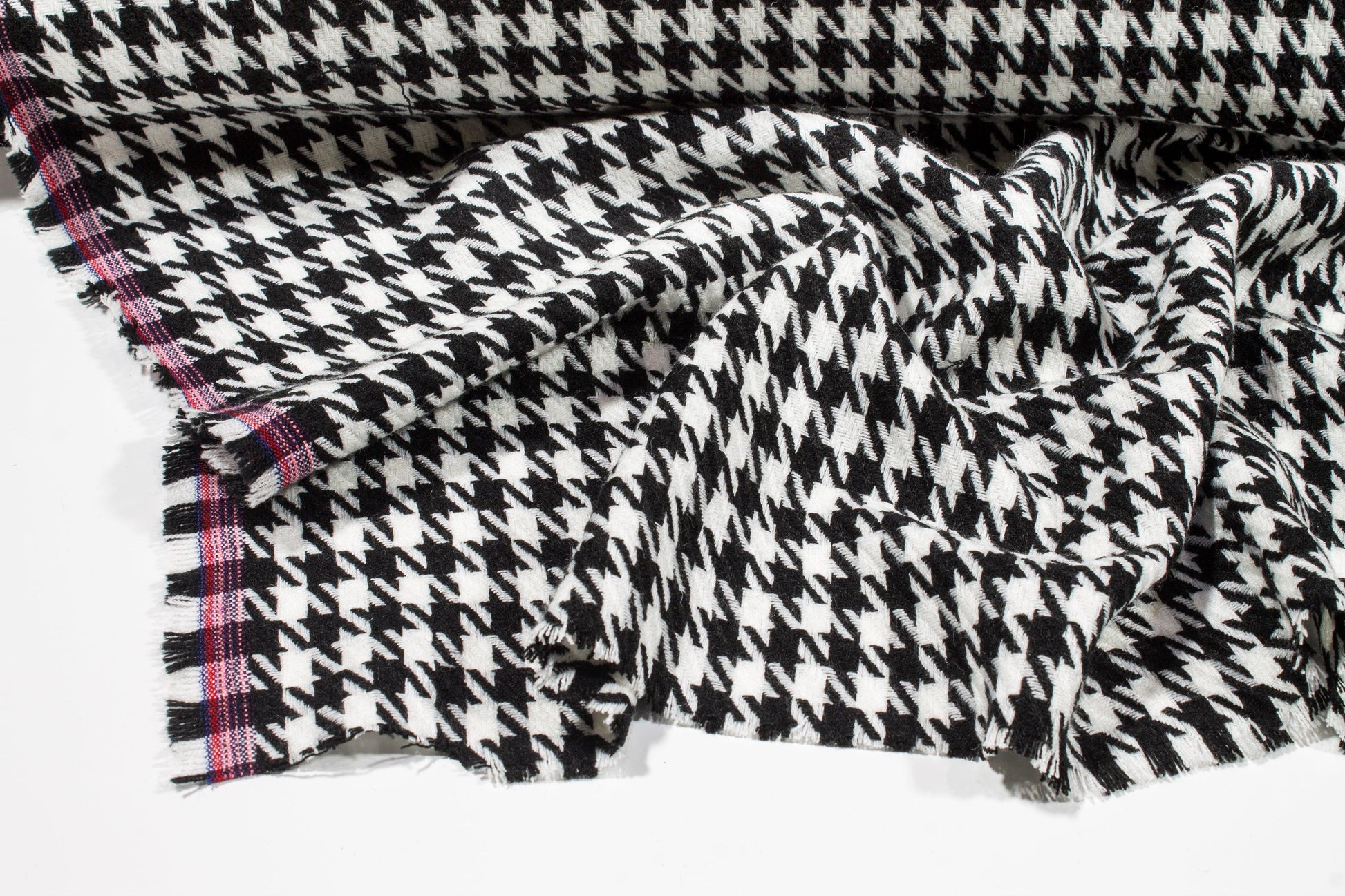 Black and White Houndstooth Coating - Prime Fabrics