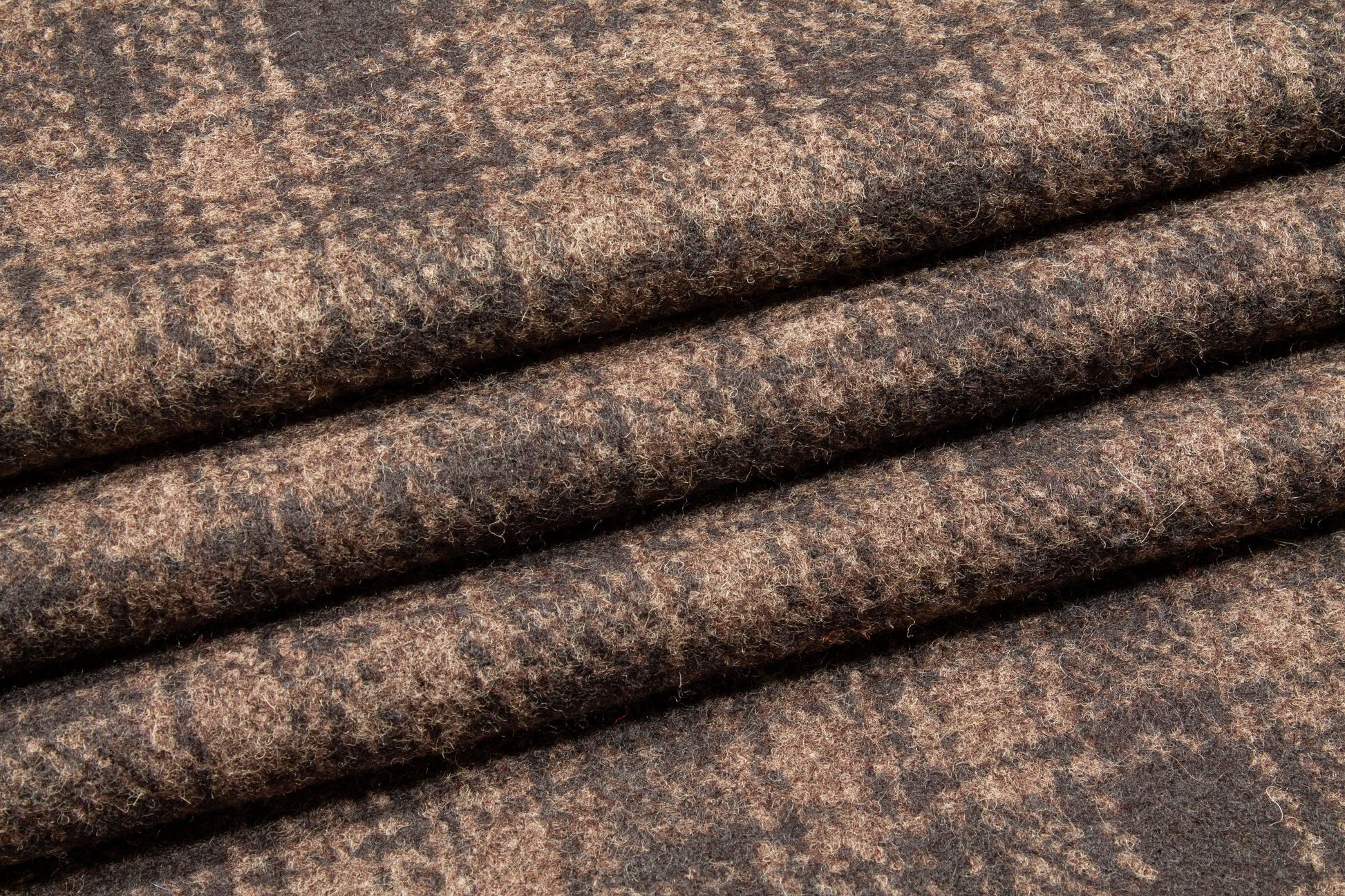 Brown Plaid Italian Wool Coating - Prime Fabrics