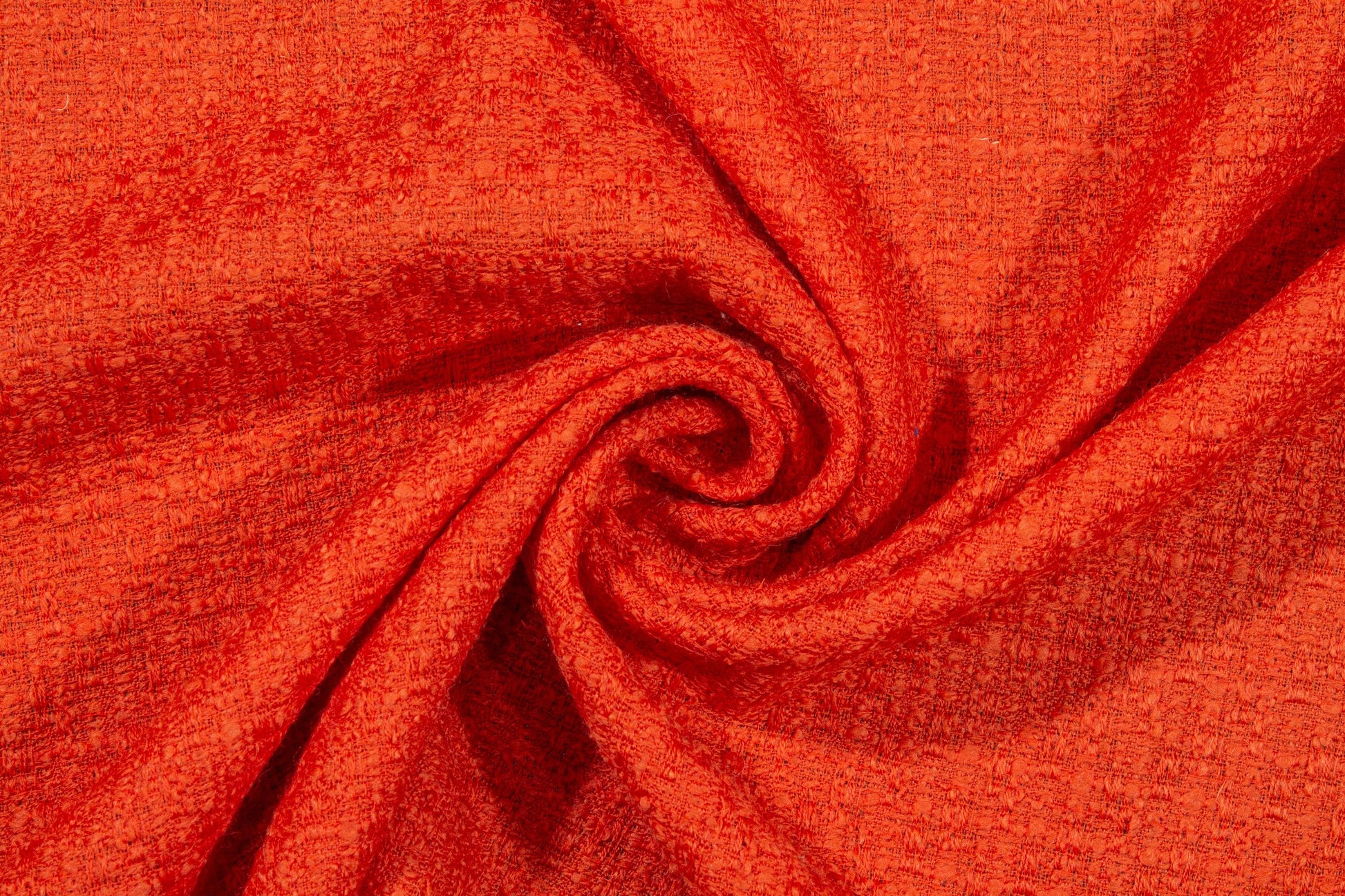 Orange Italian Wool Boucle - Prime Fabrics