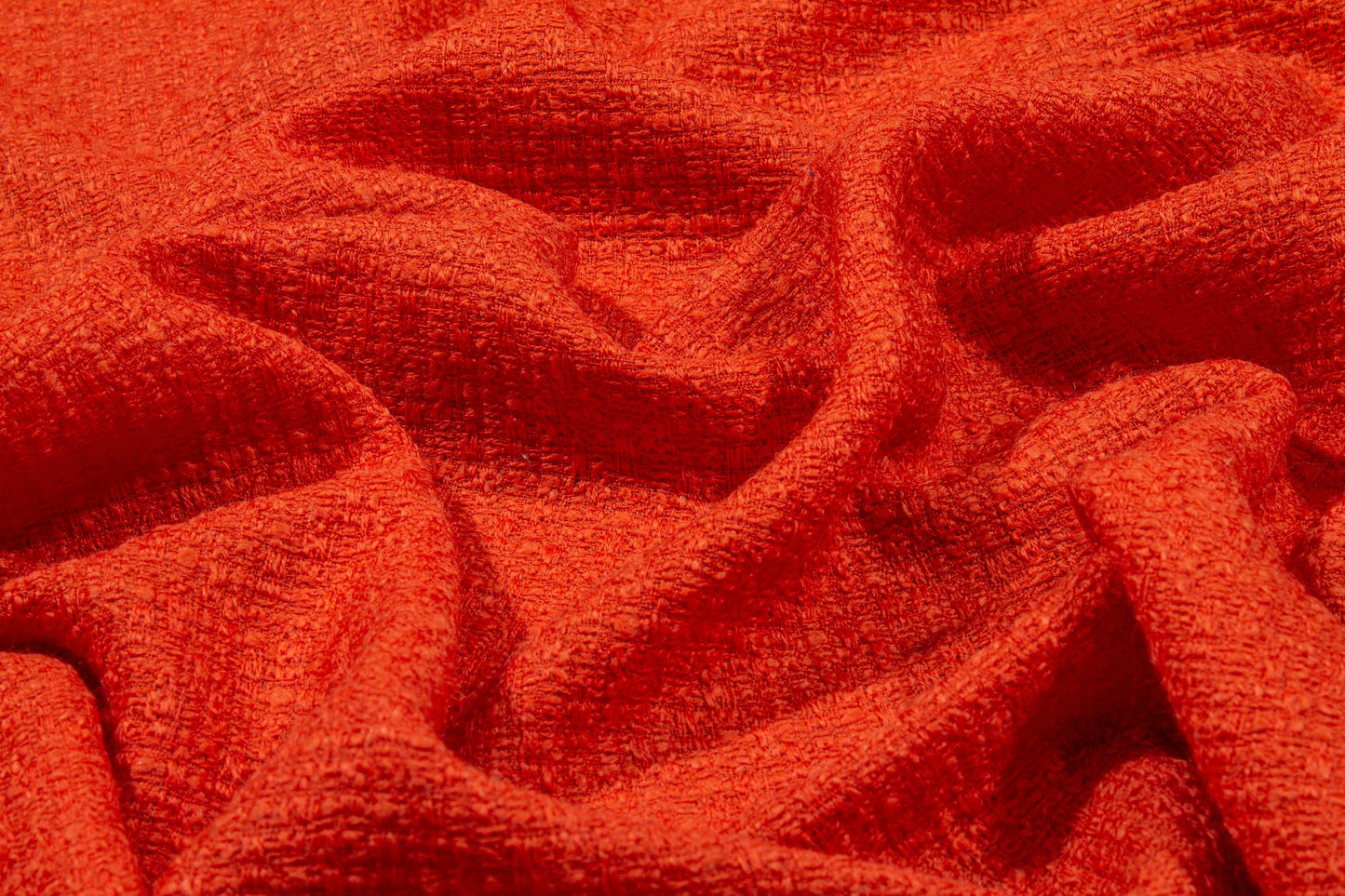 Orange Italian Wool Boucle - Prime Fabrics