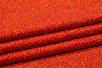 Orange Italian Wool Boucle - Prime Fabrics