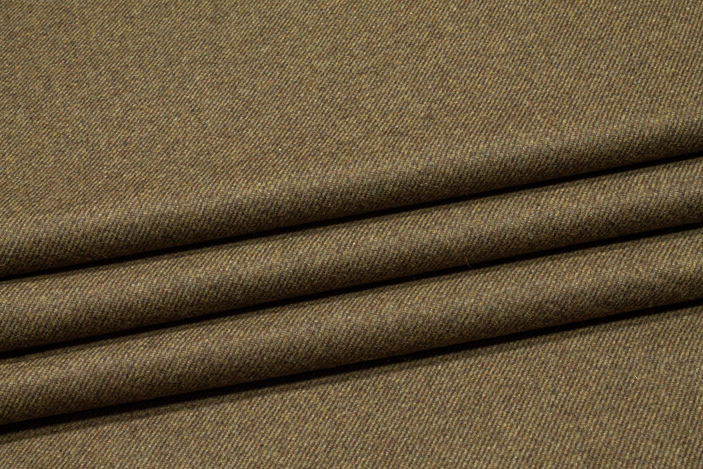 Olive Green Wool Twill - Prime Fabrics