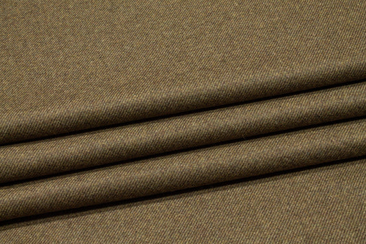 Olive Green Wool Twill - Prime Fabrics