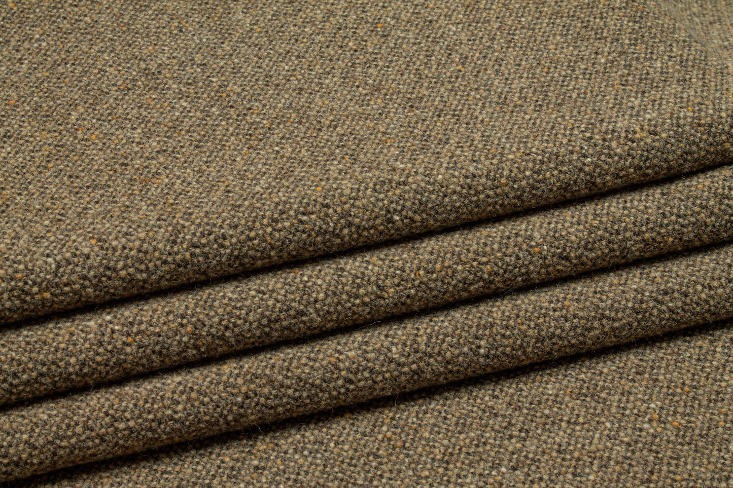 Brown Italian Wool Tweed - Prime Fabrics