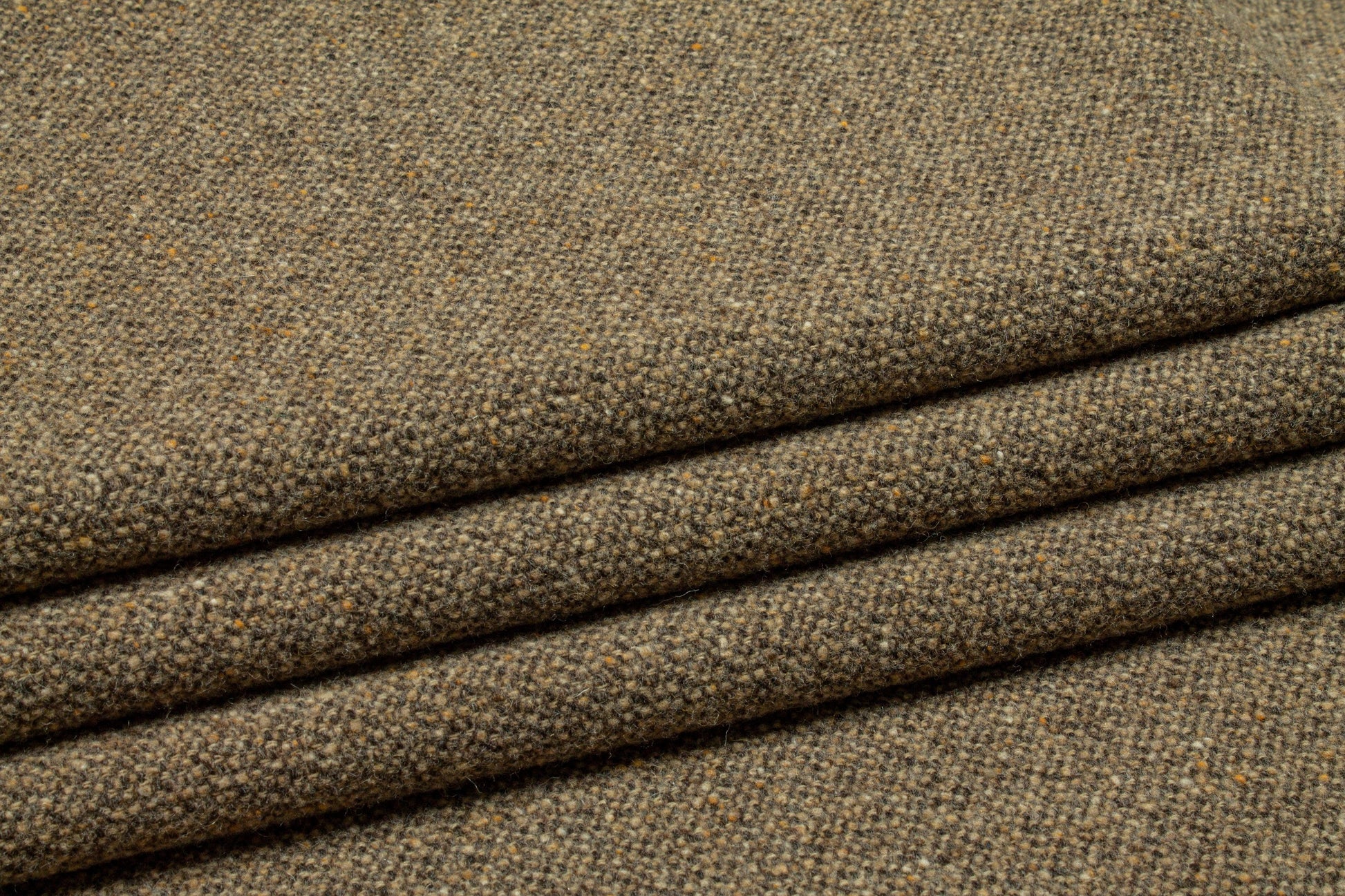 Brown Italian Wool Tweed - Prime Fabrics