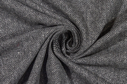 Black and White Wool Tweed - Prime Fabrics
