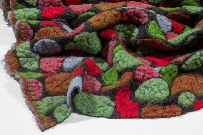 Multicolor Boiled Wool Coating - Prime Fabrics