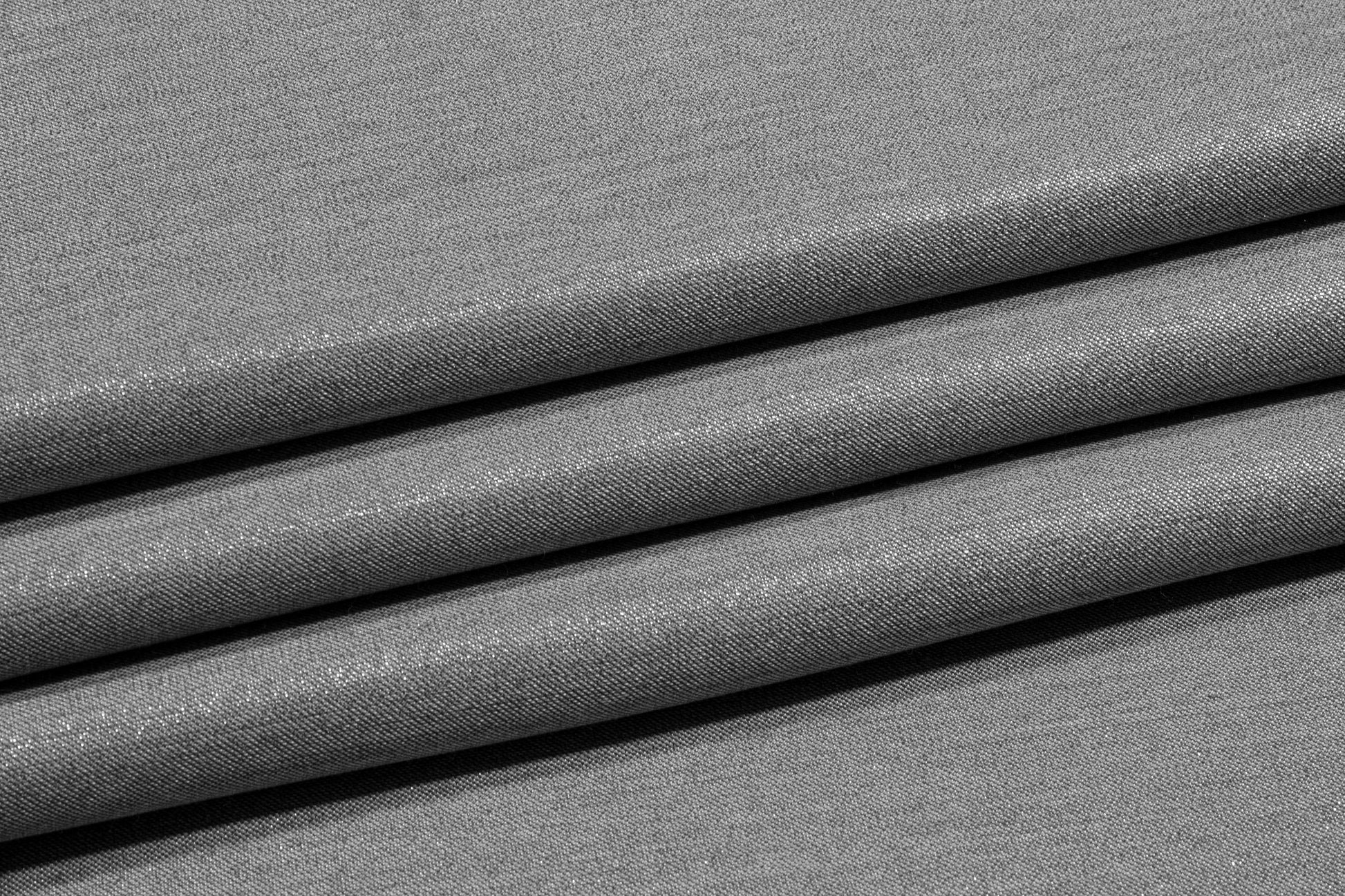 Metallic Silver Italian Wool Suiting - Prime Fabrics