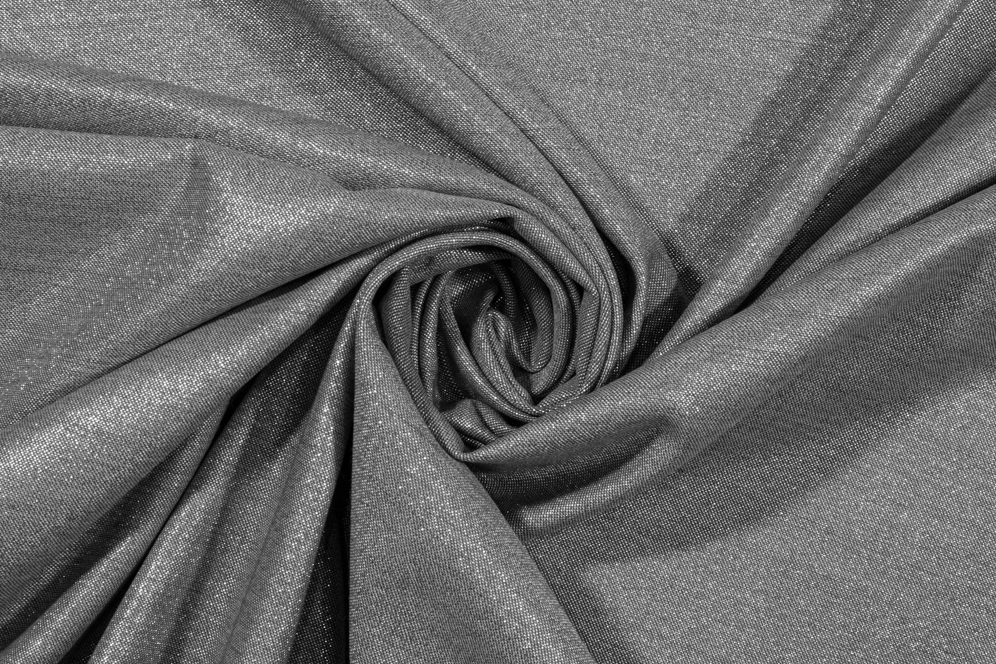 Metallic Silver Italian Wool Suiting - Prime Fabrics