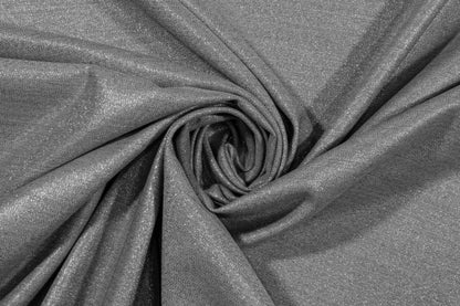 Metallic Silver Italian Wool Suiting - Prime Fabrics