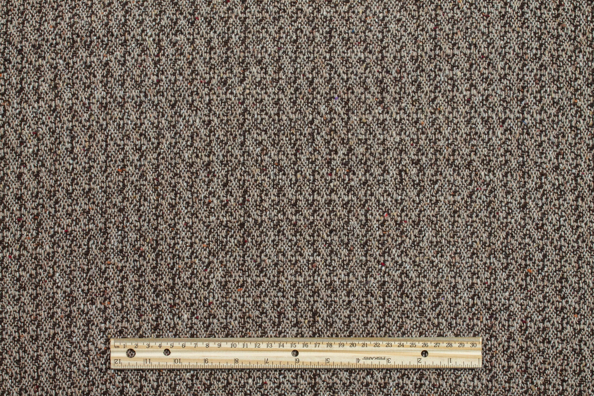 Brown Double Faced Wool Tweed Coating - Prime Fabrics