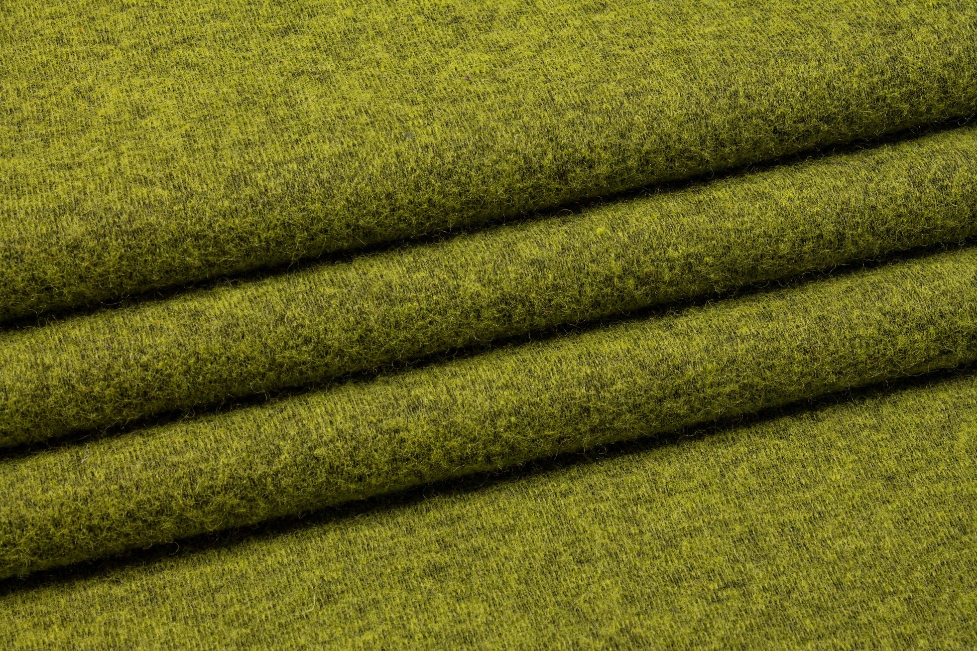 Chartreuse Boiled Wool Blend - Prime Fabrics