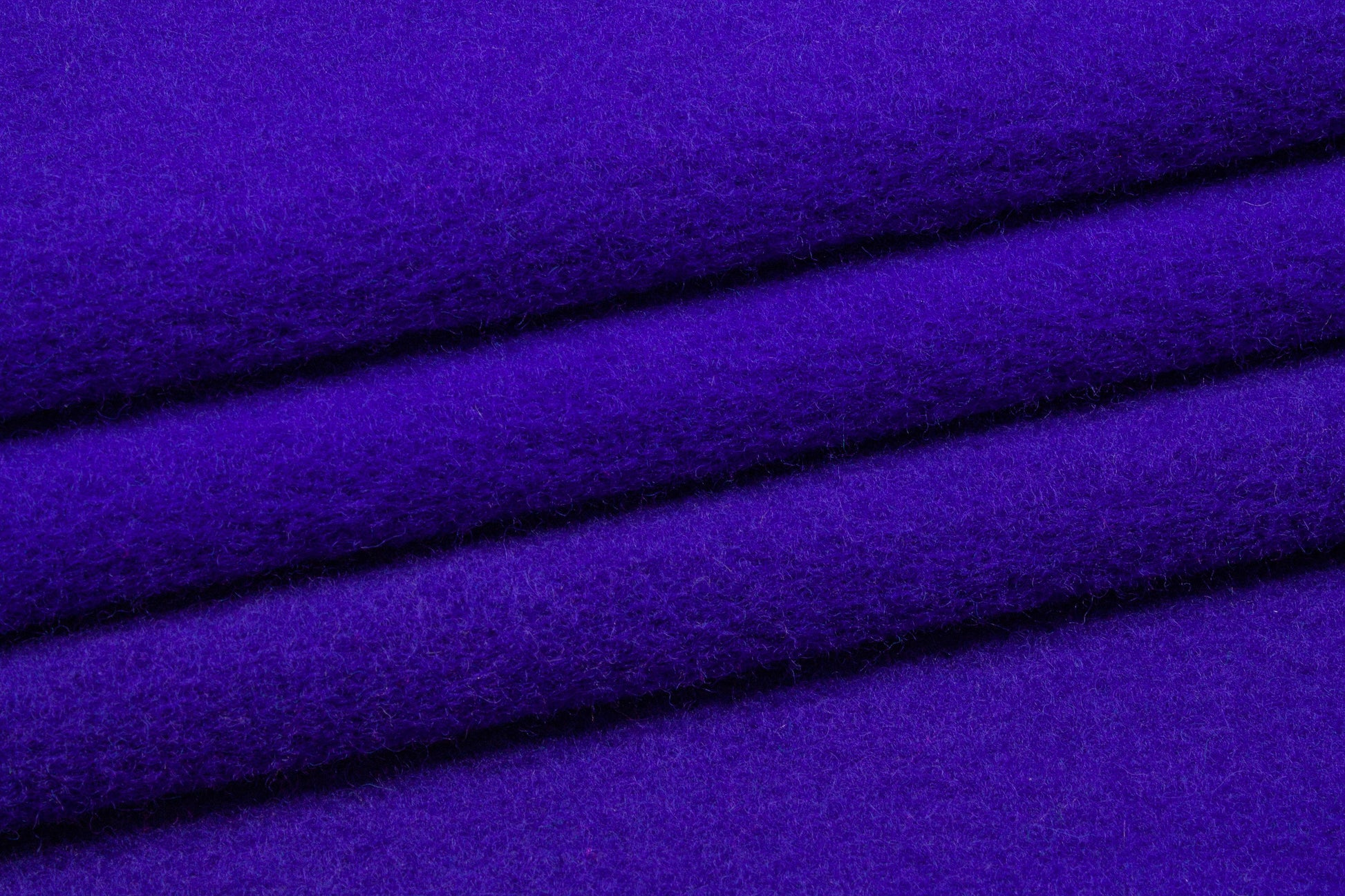 Royal Blue Boiled Wool - Prime Fabrics