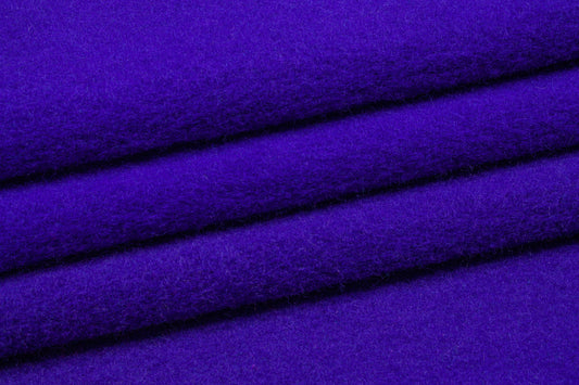 Royal Blue Boiled Wool - Prime Fabrics