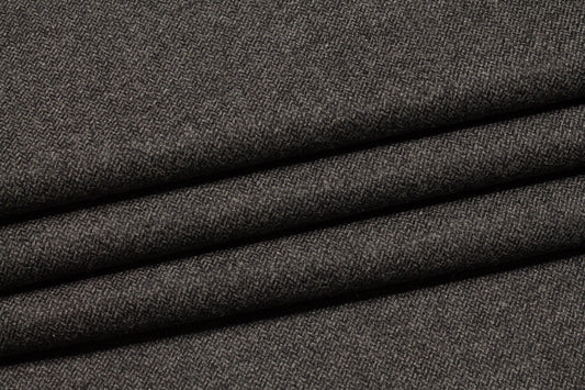Charcoal Gray Wool Jacketing - Prime Fabrics