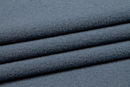 Stone Blue Boiled Wool Coating - Prime Fabrics