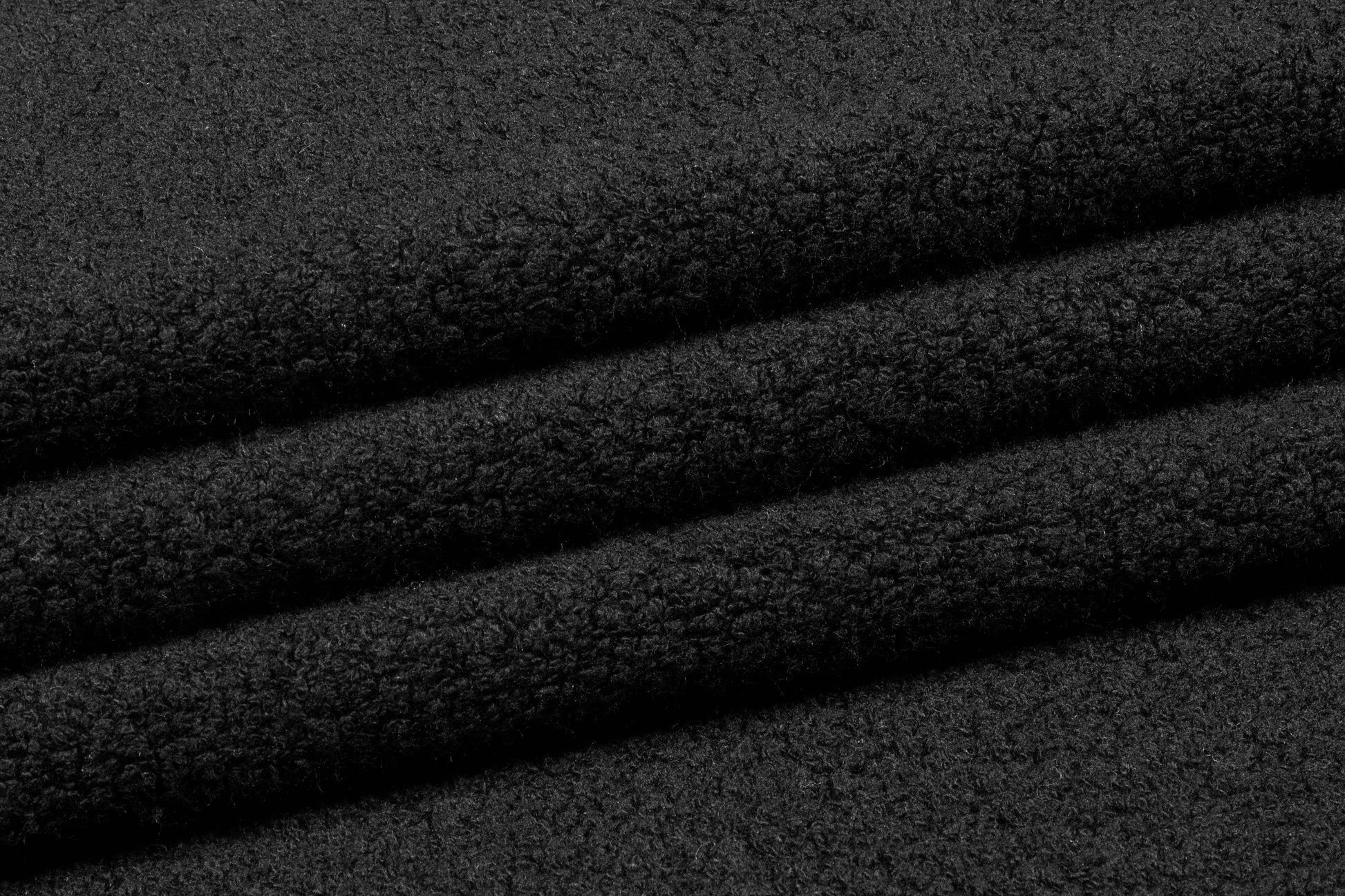 Black Wool Blend Jersey Boucle - Prime Fabrics