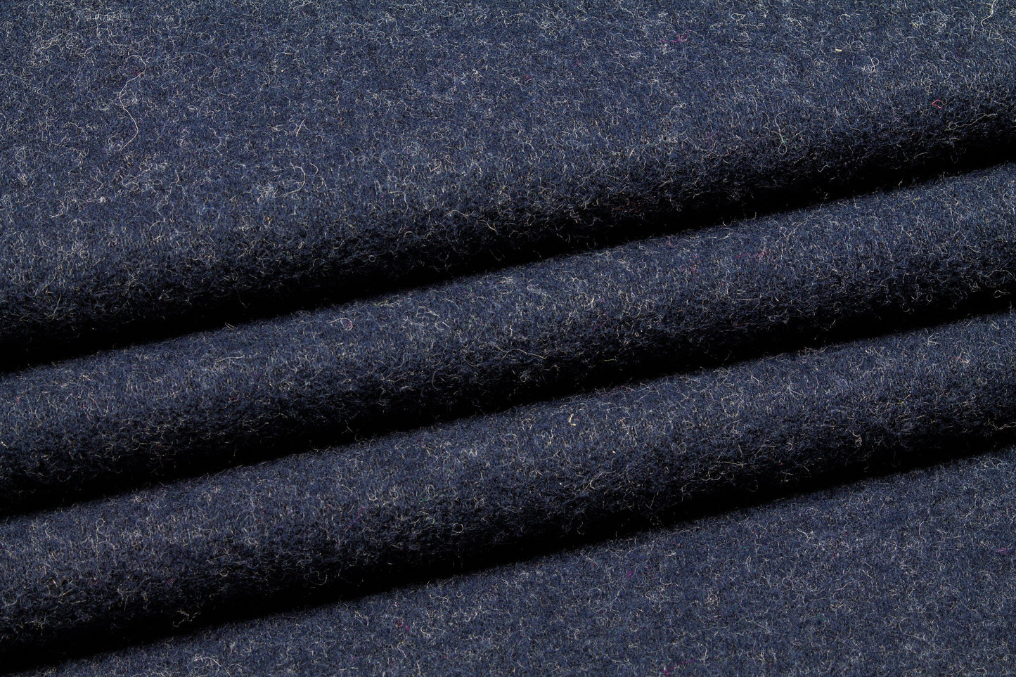 Gray Blue Boiled Wool - Prime Fabrics