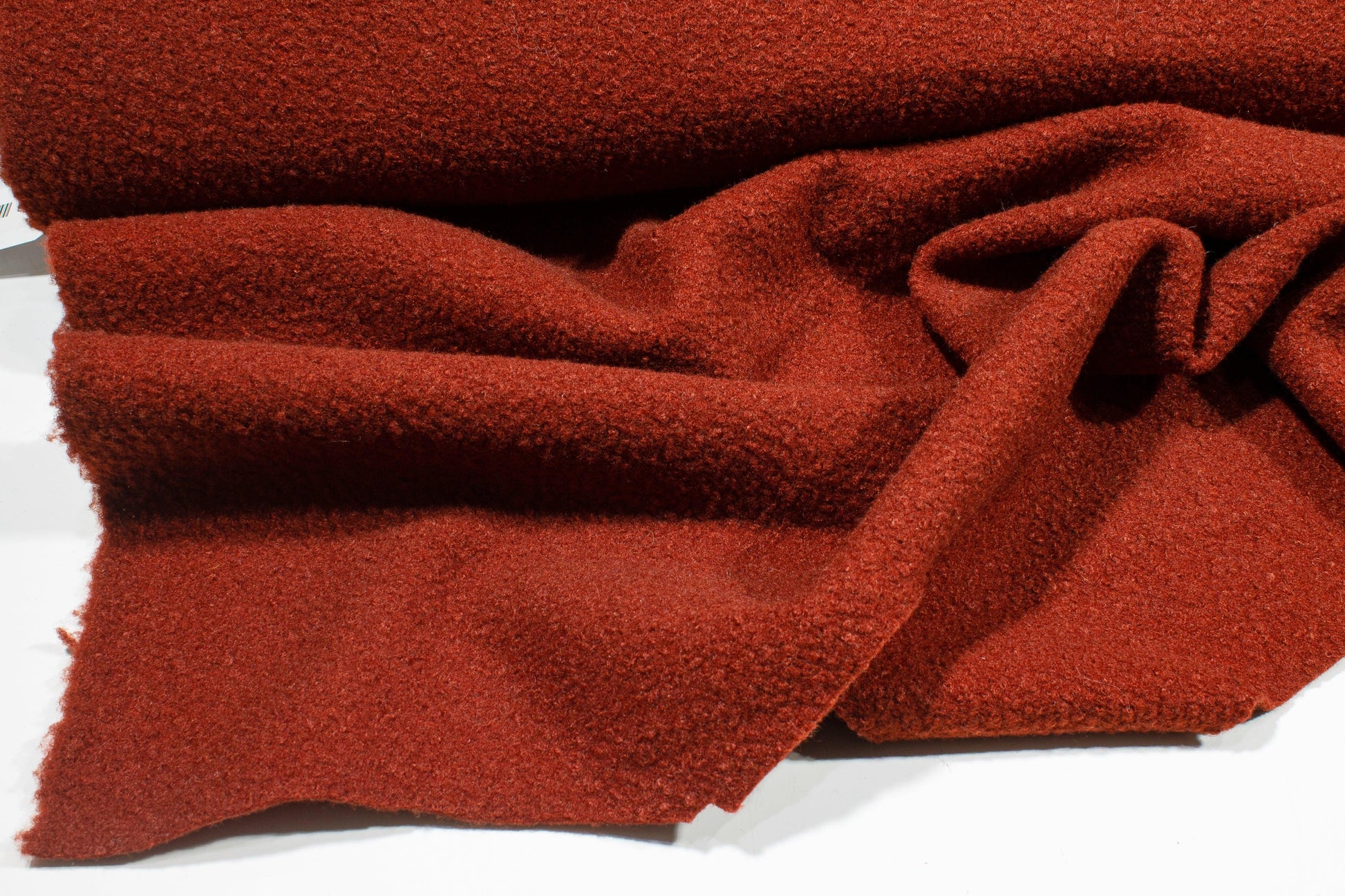Burned Orange Italian Wool Boucle - Prime Fabrics