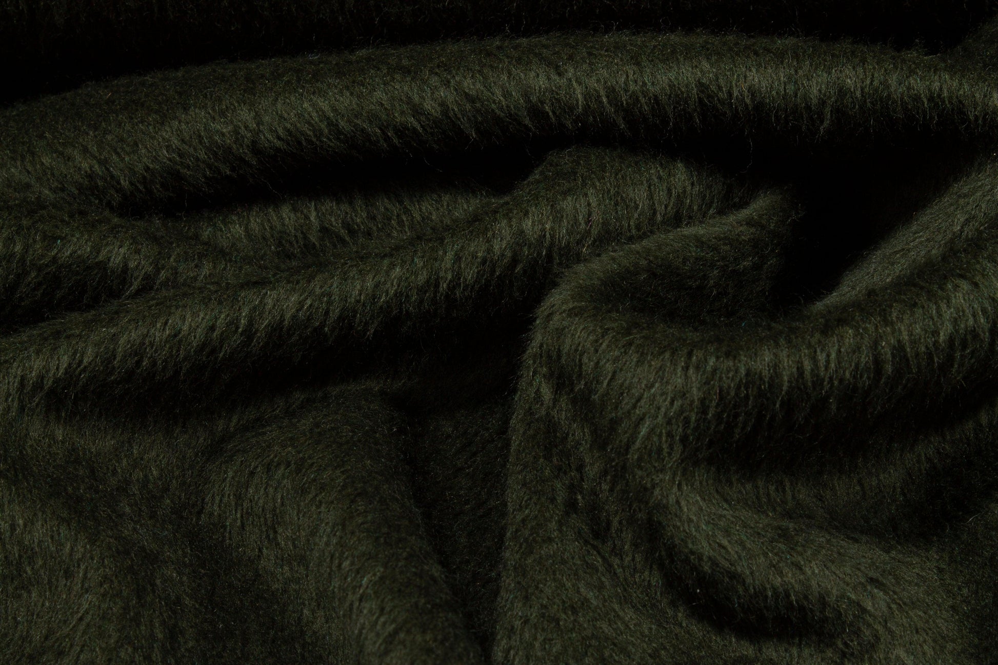 Hunter Green Italian Mohair Wool Coating - Prime Fabrics