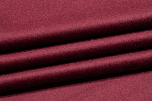 Maroon Italian Wool Cashmere Blend - Prime Fabrics