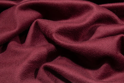 Maroon Italian Wool Cashmere Blend - Prime Fabrics