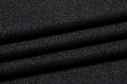Double Faced Wool Coating - Khaki and Charcoal - Prime Fabrics
