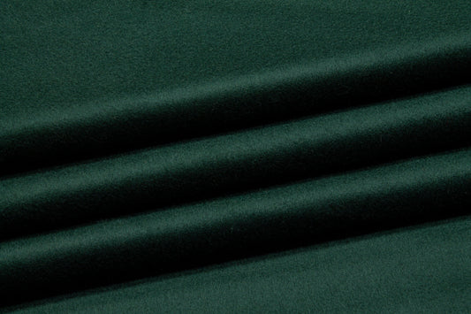 Dark Green Italian Wool Cashmere Blend - Prime Fabrics