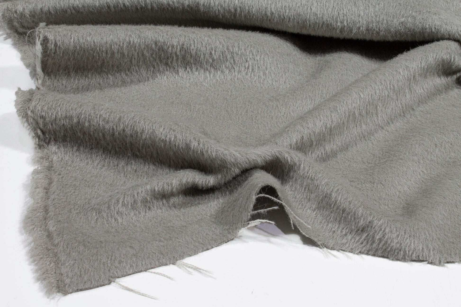 Gray Italian Mohair Wool - Prime Fabrics