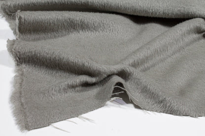 Gray Italian Mohair Wool - Prime Fabrics