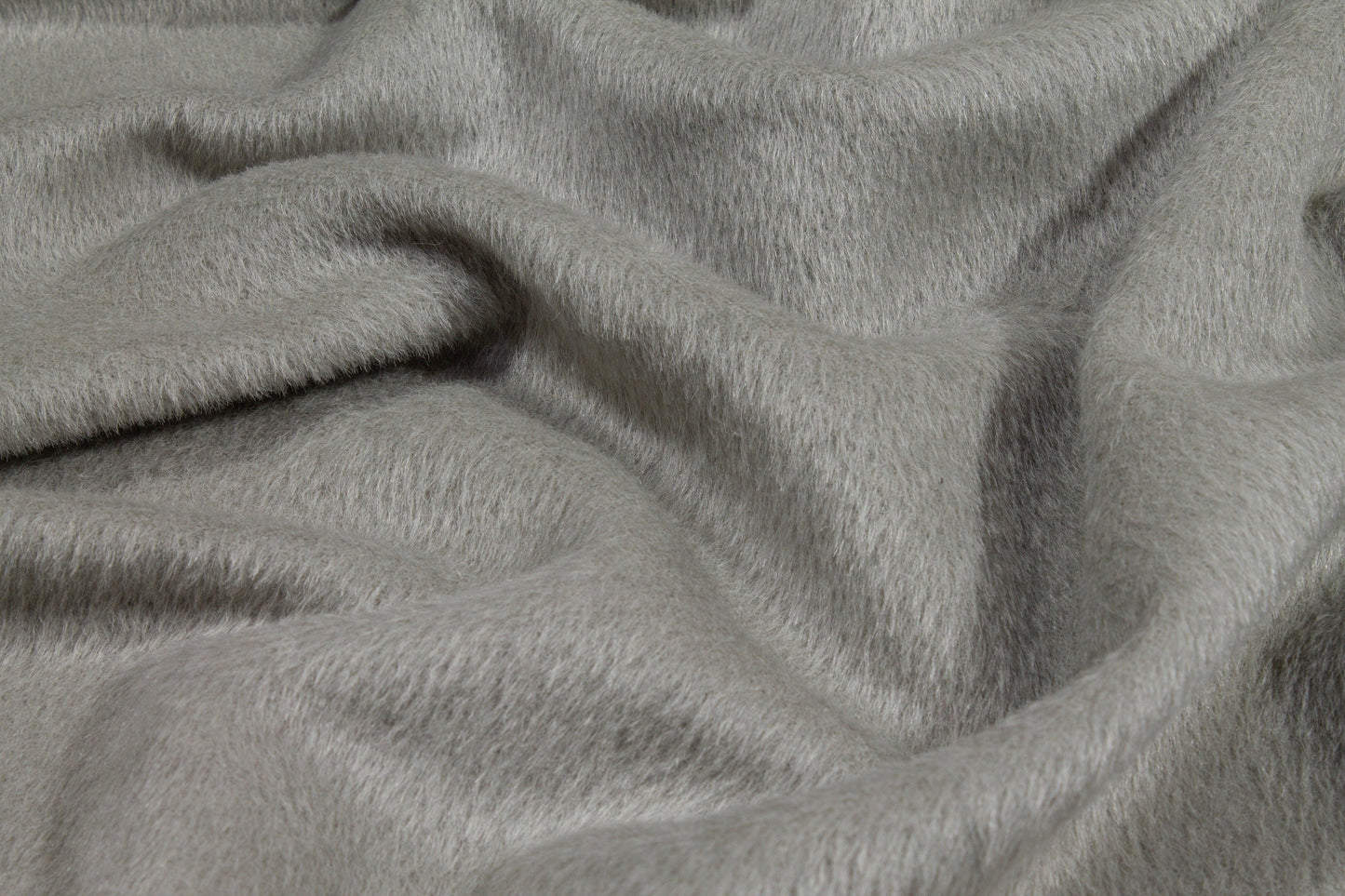 Gray Italian Mohair Wool - Prime Fabrics