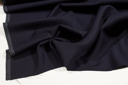 Navy Blue Italian Wool Suiting - Prime Fabrics