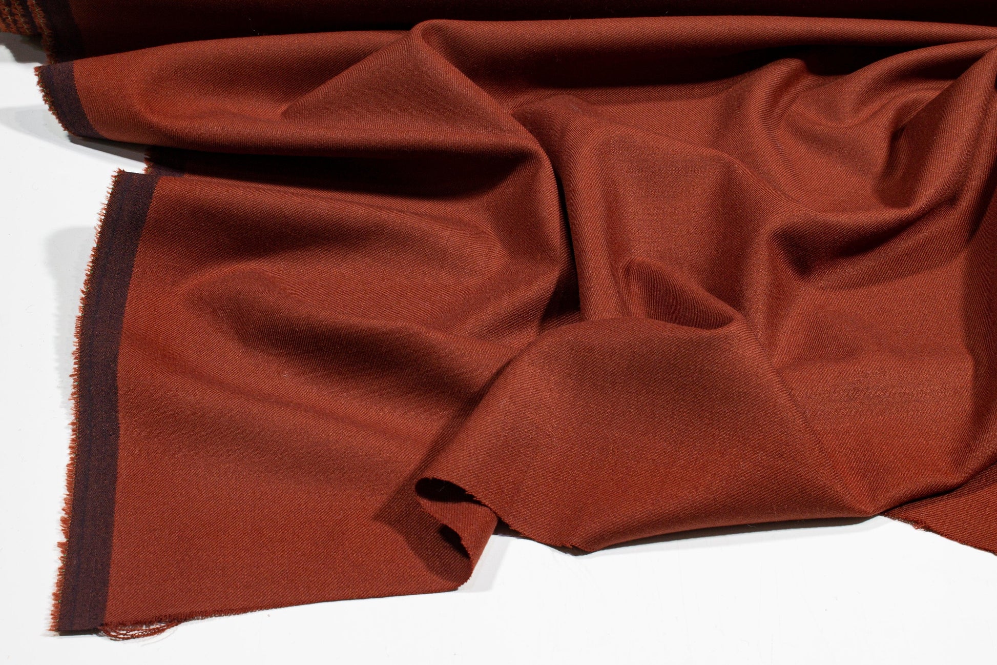 Burned Orange Italian Wool Suiting - Prime Fabrics