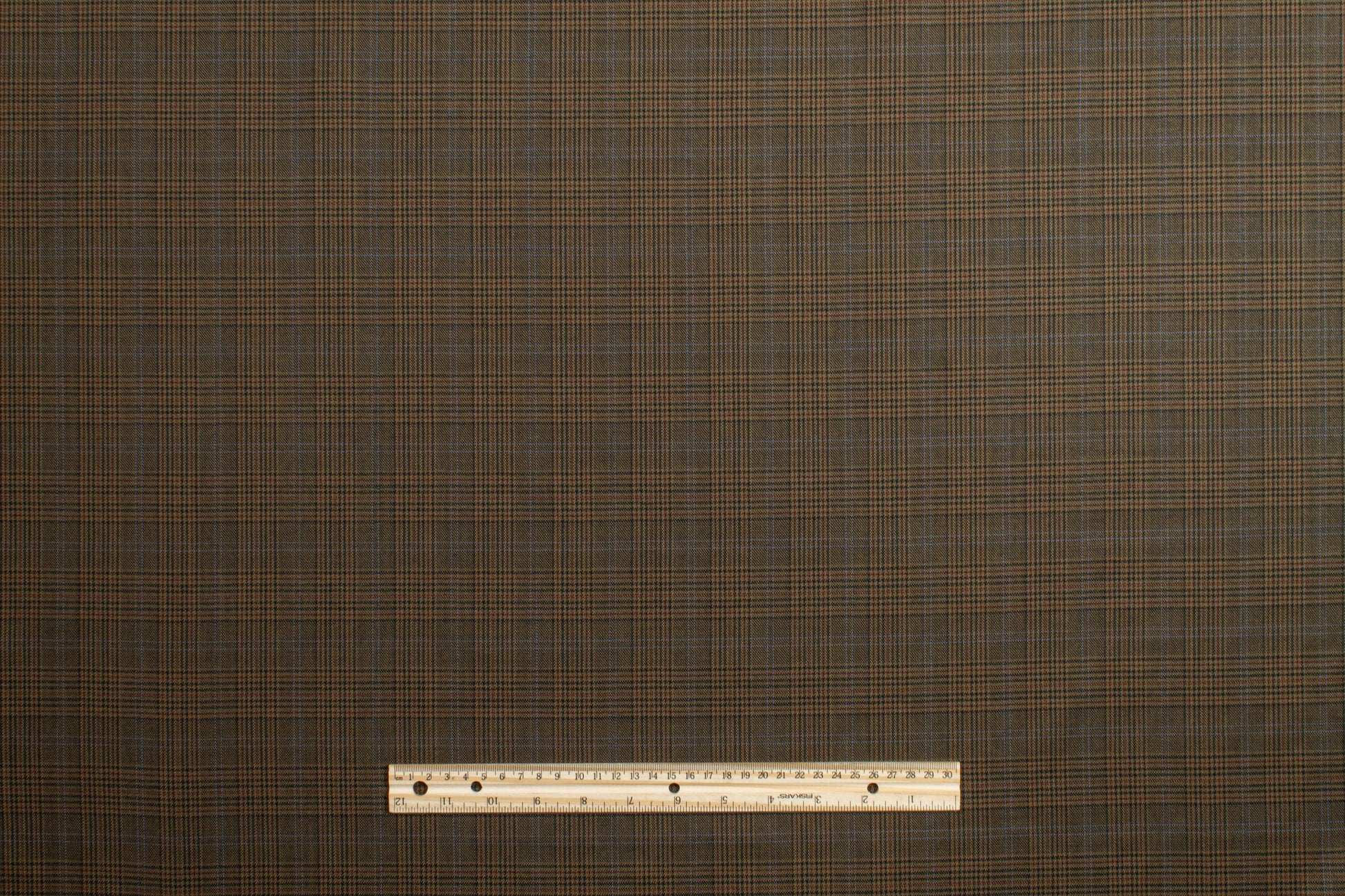 Brown Glen Check Italian Wool Suiting - Prime Fabrics