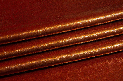 Copper Metallic Velvet - Prime Fabrics