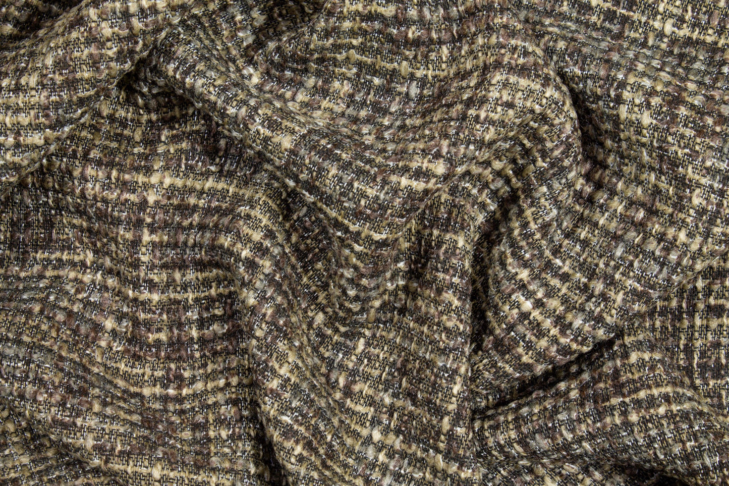 Light Brown Italian Wool Tweed - Prime Fabrics