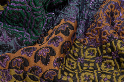 Abstract Metallic Brocade - Multicolor