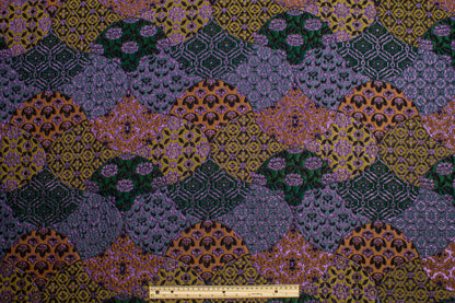 Abstract Metallic Brocade - Multicolor