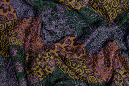Abstract Metallic Brocade - Multicolor