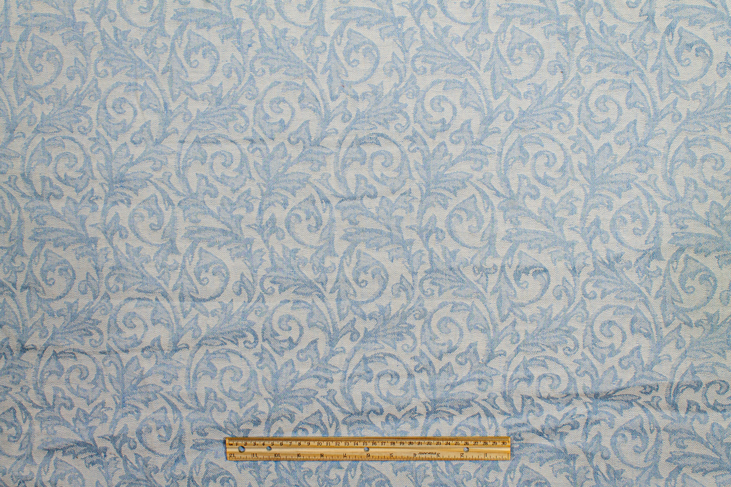 Soft Cotton Jacquard - Blue and White