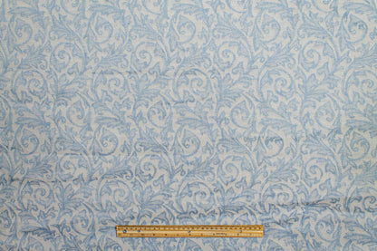 Soft Cotton Jacquard - Blue and White