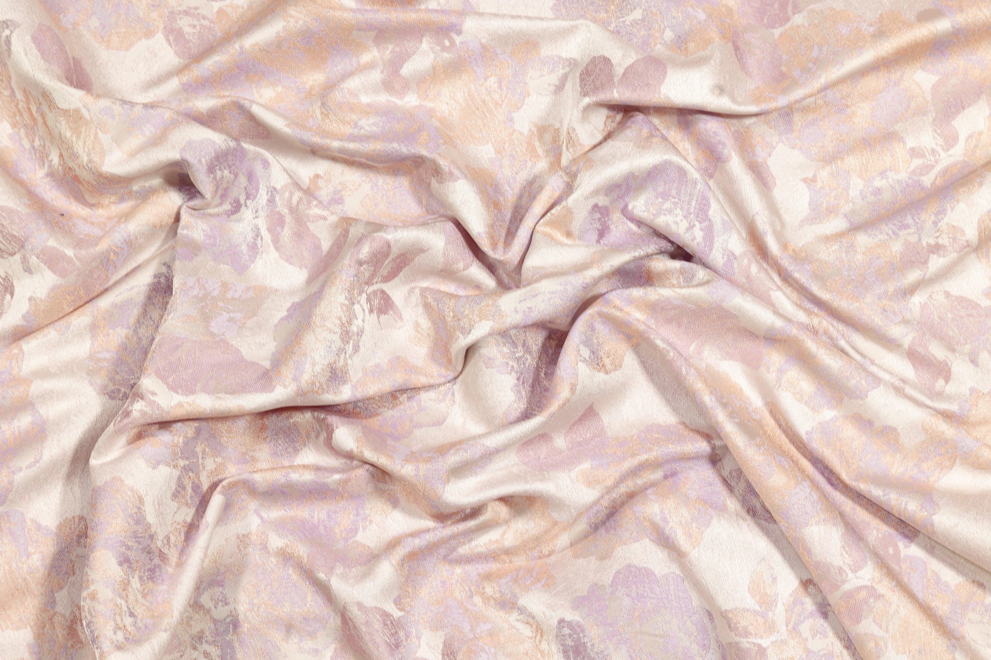 Blush and Lilac Metallic Brocade - Prime Fabrics