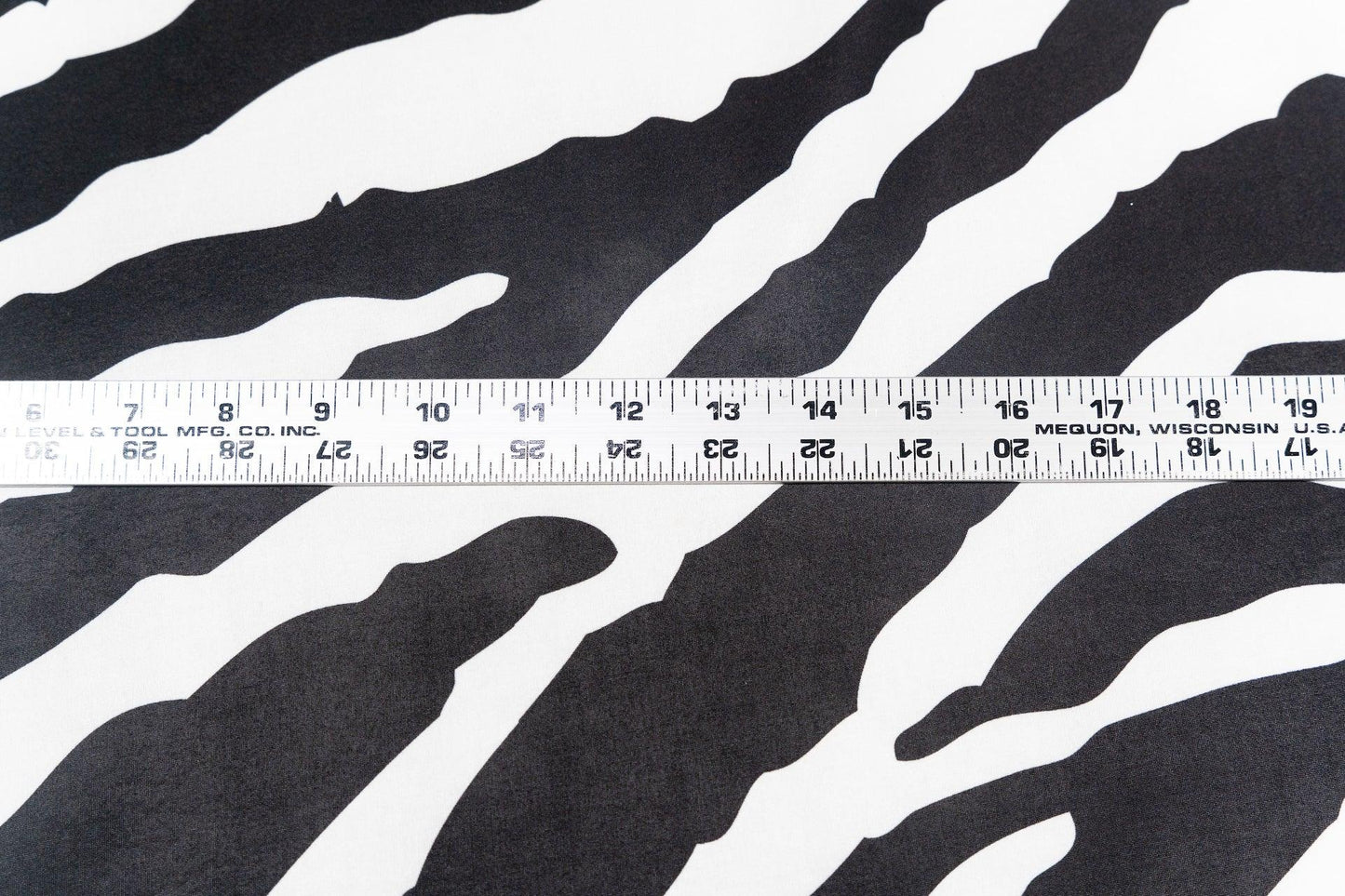 Black and White Zebra Italian Stretch Scuba - Prime Fabrics